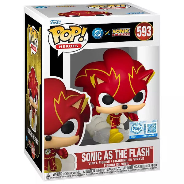 Funko POP #593 DC Justice League and Sonic - Sonic as The Flash Exclusive Figure